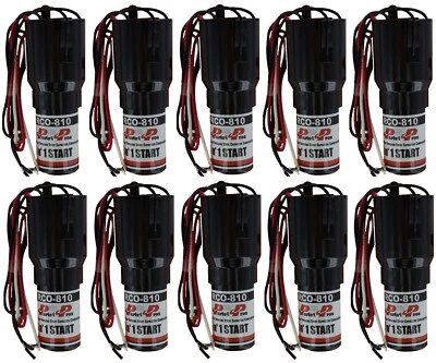 PARTS4PROS RCO810 Refrigerator 3-in-1 Hard Start Kit Relay Capacitor Replaces (10x)