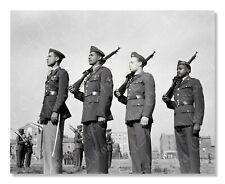 African American ROTC Cadets at Howard University c1940s - Vintage Photo Reprint