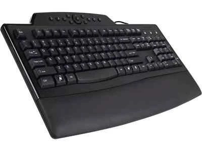 New K72402US Black USB Wired Ergonomic Pro Fit Comfort Keyboard Pack of 4 S2 - Image 1 of 2