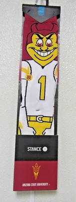 NCAA Arizona State Sun Devils SPARKY Crew Cotton Socks Men's Size 9-12 by Stance - Image 1 of 2