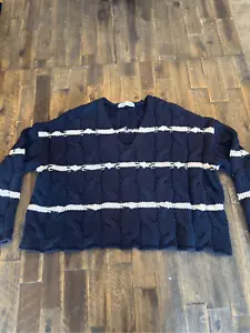 Zara Grueso Cropped Nudo Suéter Talla Grande Mediana - Imagen 1 de 7