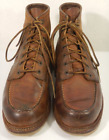 Red Wing 1907 Classic Moc Copper Rough Tough Leather Ankle Boots Size 10.5 D