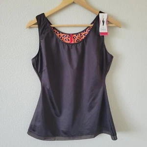 SPANX NWT Slimplicity Brown Tank Top Plus Size 1X Slimming Shapewear Cami - Picture 1 of 9