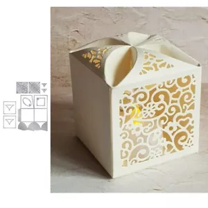 Platz Blütenblatt Box Metall Stanzen Stanzform Schablone Diy Scrapbooking Karten - Bild 1 von 6