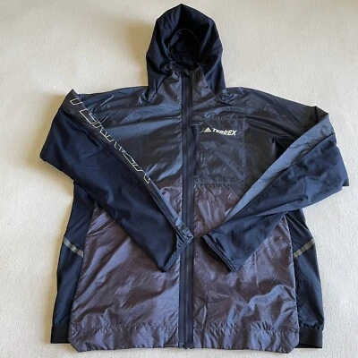 Adidas Terrex Agravic Windweave Women Large Waterproof Running Jacket Black - Image 1 of 4