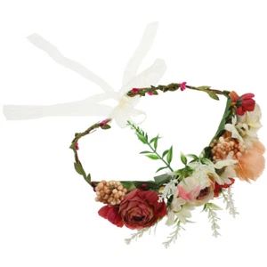 Wedding Floral Necklace Vacation Bride Accessory Pet Flower Collar Dog - Picture 1 of 12