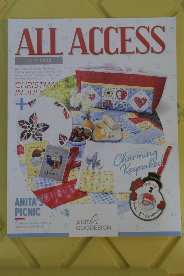 Anita Goodesign ALL ACCESS VIP Club JULY 2020 Embroidery CD & BOOK CHRISTMAS