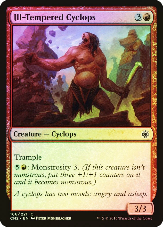 MTG FOIL Ill-Tempered Cyclops  - Conspiracy: Take the Crown #166 - Image 1 of 1
