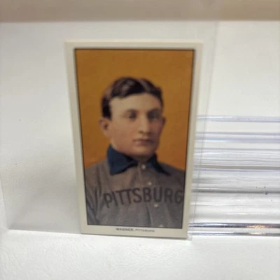Tarjeta de reimpresión de cigarrillos Honus Wagner 1909-11 T206 Piamonte 1995 Foto 1 de 2