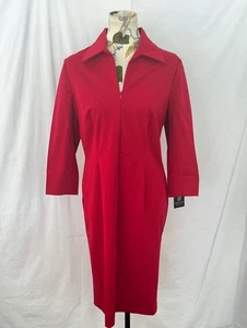 Vintage/Neu mit Etikett -- Doncaster Collection rotes Etuikleid mit Kragen -- 12 - Bild 1 von 9