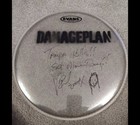 Damageplan  Vinnie Paul Signed/Stage Used Drumhead 