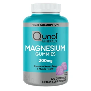 Qunol Gomma di Magnesio per Adulti, 200mg Magnesio Elementale (da 1.750mg M... - Foto 1 di 8