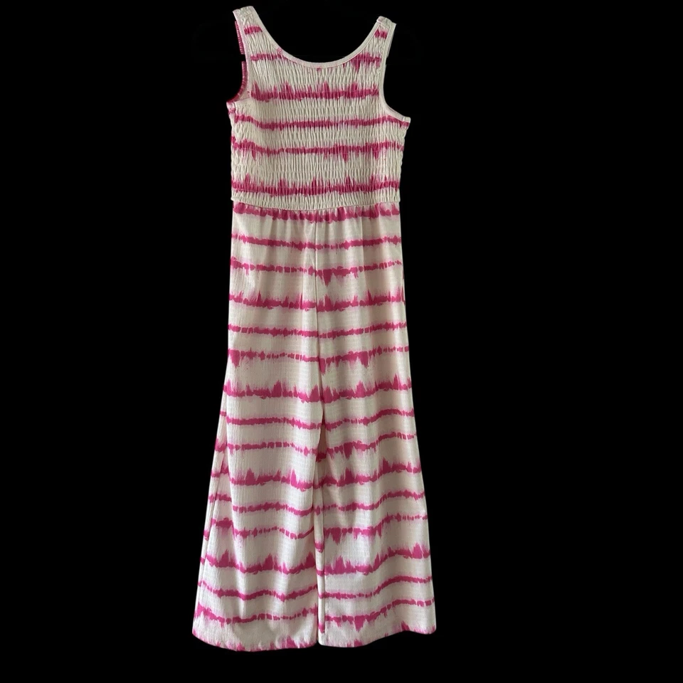 Mono ligero sin mangas Zara Kids nuevo sin etiquetas Tie Die rosa blanco talla 11/12 niños Foto 1 de 4
