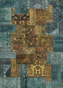 8 X 11 Oushak Patch Work New Area Rug Multi hand Knotted Rare Elegance . - Picture 1 of 5