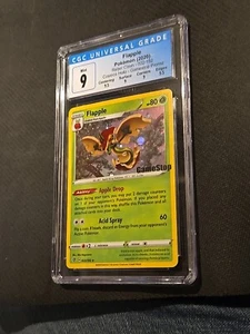 CGC 9 Mint Flapple GAMESTOP Stamp Cosmos Holo Pokémon Card 022/192 Rebel Clash  - Picture 1 of 1