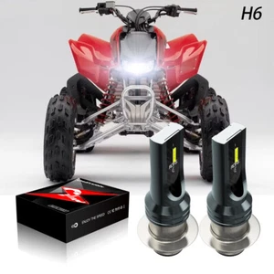 For Yamaha GRIZZLY 600 1998-2001 BulbH6 LED Headlight Bulbs Lights 2x 6000k - Picture 1 of 16