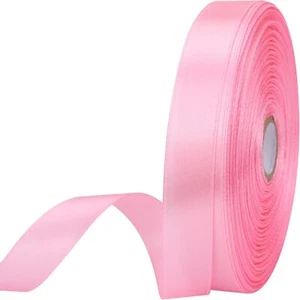 5/8 inches 50 Yard Pink Satin Ribbon for Gift Wrapping Wedding Crafts Christm... - Picture 1 of 4