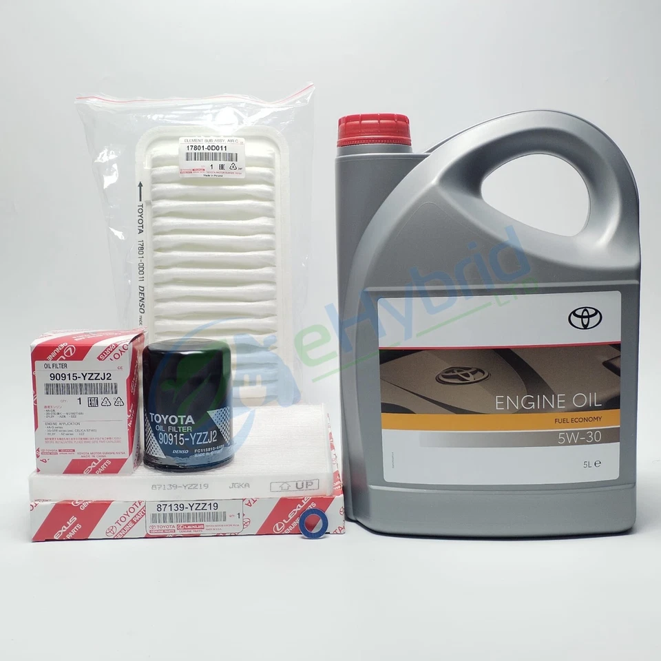 Kit de servicio genuino Toyota Voxy 2,0 L 2001 a 2007 con aceite 5W30 y lavadora de sumidero - Imagen 1 de 1