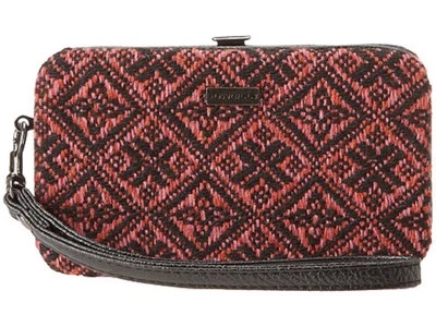 O'Neill SHADOW Pink Red Black Push Snap Close Wristlet Wallet iPhone 4 Hard Case - Image 1 of 4