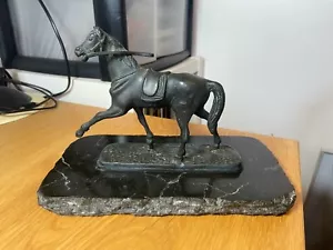 More details for antique spelter figure of a horse