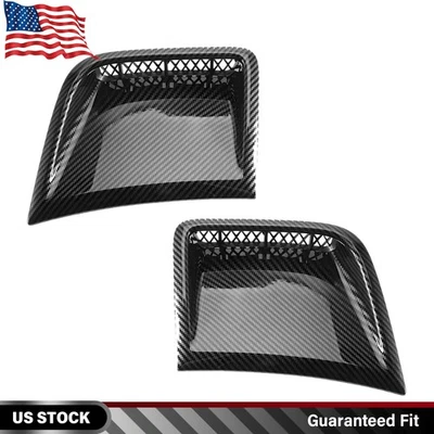 2X Cubierta de bisel lateral del parachoques delantero para Subaru Impreza WRX STi 2008-14 fibra de carbono Foto 1 de 4