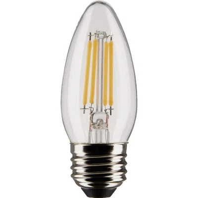 Satco 40W Equivalent Warm White B11 Medium Traditional LED Decorative Light Bulb - Image 1 of 4