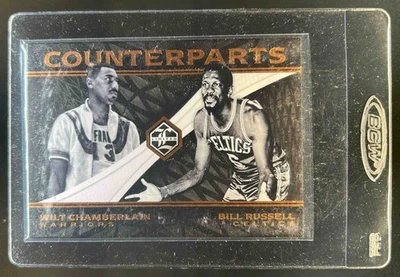 2016-17 Panini Limited Bill Russell Wilt Chamberlain Contrapartes #15 EE. UU. Foto 1 de 2