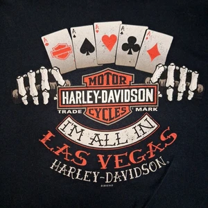 Harley Davidson Las Vegas Nevada T-Shirt 2015 schwarz große Grafik Herren Größe 3XL - Bild 1 von 8