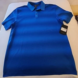 Stormtech Mens Large Azure Blue/Dark Blue Polo NEW - Picture 1 of 2