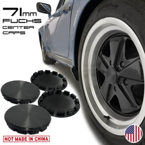 71mm Blank Center Caps Compatible with Porsche Fuchs Wheels (Set of 4) - Picture 1 of 5