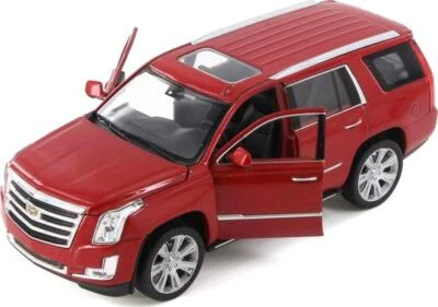 Литая модель автомобиля 2017 Cadillac Escalade с люком на крыше красный металлик 1/24-1/27 от - Изображение 1 из 4