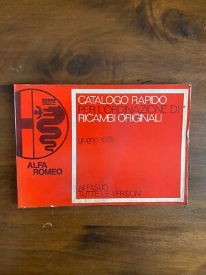 Catalogo Parti Ricambio - Alfa Romeo Sud - Immagine 1 di 4