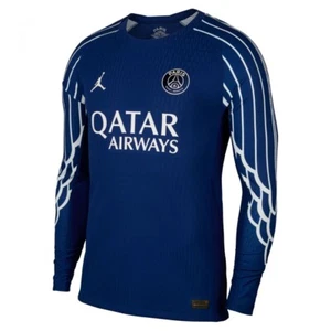 Nike PSG 2024/25 Jordan Authentic Long Sleeve Soccer Jersey Dri-FIT HJ7322-493 - Picture 1 of 11