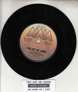 GILBERT O'SULLIVAN You Got Me Going 7" 45 record NEW RARE + juke box title strip - Picture 1 of 2