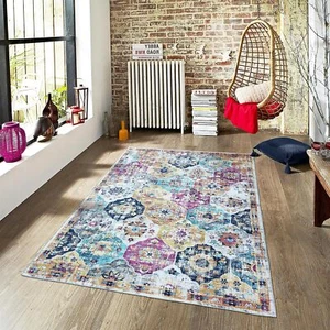 3x5 Area Rug โ Machine Washable Small Area Rugs 3x5 Non-Slip Stain Resistant ... - Picture 1 of 8