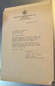 1955 $64,000 Question Quiz Show Letter - contestant recommend from Ray Milland - Picture 1 of 2