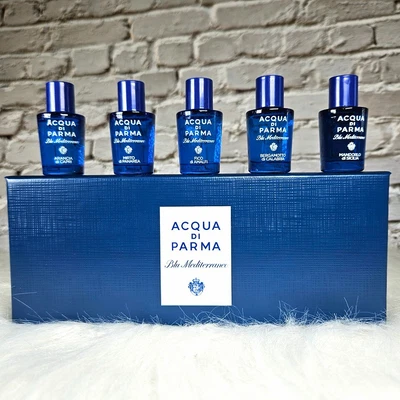 Acqua Di Parma Unisex Azul Mediterraneo Set Fragancias 5 piezas x 5 ml 0,16 oz NUEVO Foto 1 de 4