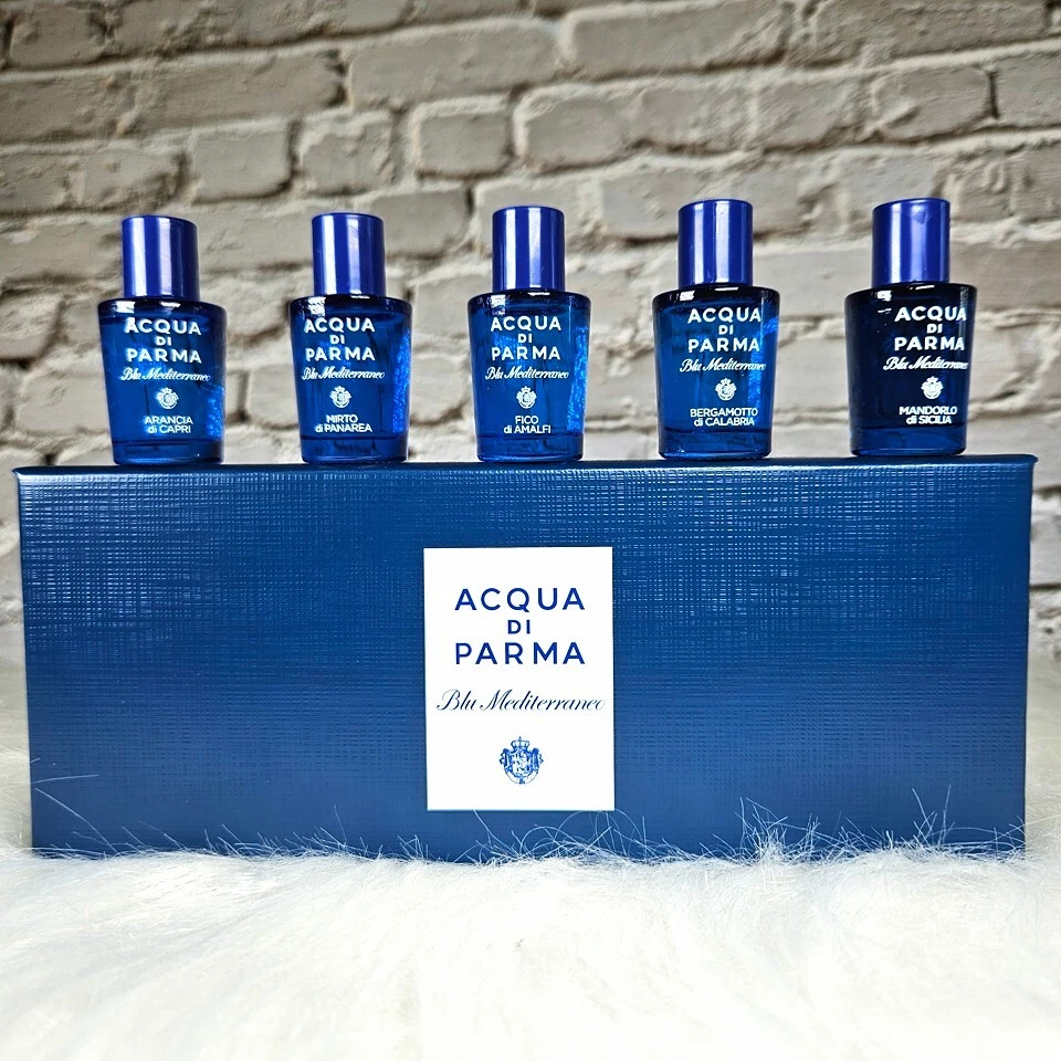 ACQUA DI PARMA BLU MEDITERRANEO 5 PCS COLLECTION MINI SET 0.16 Oz / 5 ml PCS