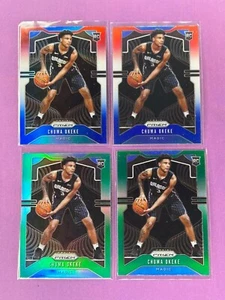 Chuma Okeke 2019-20 Panini Prizm (2) 262 RWB Prizm + (2) #262 Green Prizm RC Lot - Picture 1 of 3
