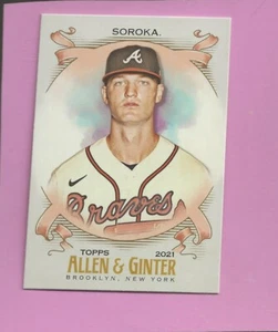 Topps Allen & Ginter #155 2021 Mike Soroka Atlanta Braves - Imagen 1 de 1