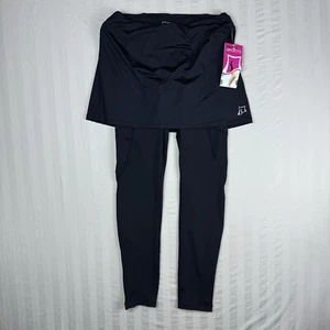 Skirt Sports Womens Small Skirt With Leggings Black Zip Ankle Padded Athletic - Picture 1 of 18