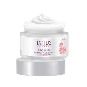 Lotus Herbals Probrite Illuminating Radiance Night Cream 50Gm for Soothing - Picture 1 of 3