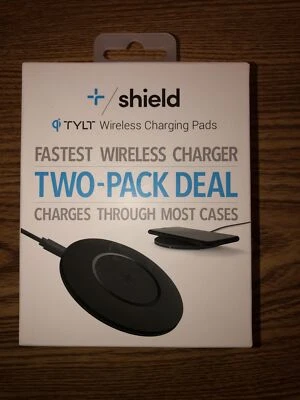 TYLT 10W Qi Shield 2 Pack Slim Fastest Wireless Charging Pads - BNIB - Image 1 of 2