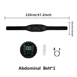 EMS Stimulator Abs Trainer Abdominal Muscle Toner Electronic Belts Fitness Belt - Picture 1 of 14