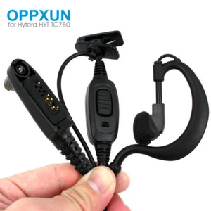 Ear Hook Earpiece Microphone Earphone for HYT Hytera Walkie Talkie TC-710 TC-780 - Picture 1 of 6