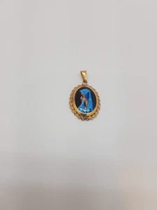 Pendentif Peinture Email d'Art en or jaune18 carats 2,35g 2,5cm 199€ - Picture 1 of 3
