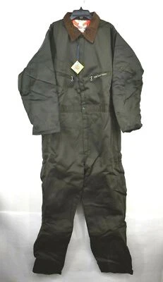 Vintage NOS Key Imperial Mens Green Insulated Never Iron Winter Work Coveralls - Image 1 of 4