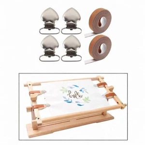 4 Pieces Scroll Rod Side Tension Clips Stable Stretch Embroidery Accessories - Picture 1 of 6