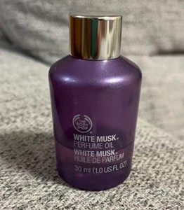 Rare The Body Shop White Musk Perfume Oil 30 Ml 1 Fl Oz HW1 - Picture 1 of 3
