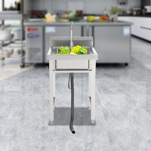 Cocina Lavabo Fregadero Exterior Fregadero Acero Inoxidable Camping Comedor 50*50cm - Imagen 1 de 17